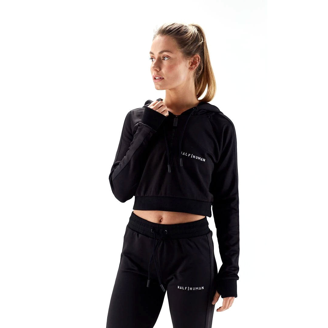 Ladies cropped tracksuit new arrivals